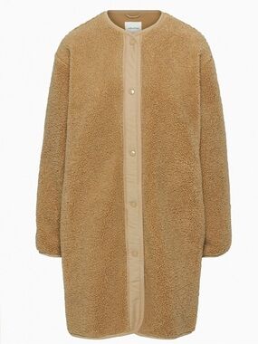 Wilfred Free Tan Teddy Fleece Jacket Sherpa